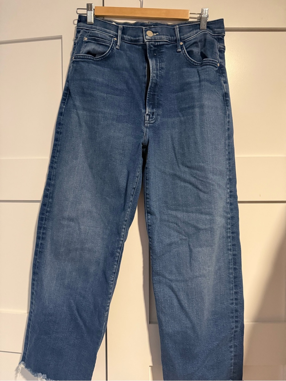 MOTHER Boyfriend Jeans in Medium Blue Wash
